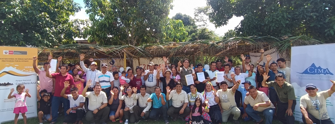 San Martín: Centro poblado Los Ángeles firma acuerdo de conservación  por el Parque Nacional Cordillera Azul